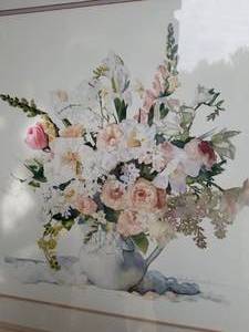 lot 119 image: Pretty Floral Still Life Print