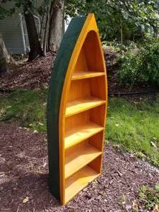 lot 132 image: Cute Wooden Boat Shelving Unit