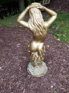 lot 85 image: Classical Gold Resin Nude Yard Statue