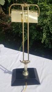 lot 160 image: Brass Adjustable Desk Lamp