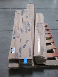 lot 100 image: WHOLESALE MIXED PALLET OF SLANTFIN BASEBOARD ENCLOSURES