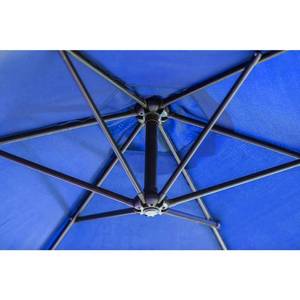 lot 102 image: Patio Festival 9 ft. Steel Cantilever Patio Umbrella in Blue PF18254