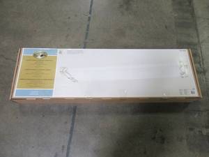 lot 129 image: Hampton Bay Regency 4-Light Brushed Nickel T8 Fluorescent Ceiling Light HBF1232-35