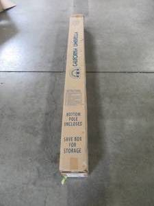lot 153 image: California Umbrella 9 ft. Aluminum Auto Tilt Patio Umbrella in Navy Blue Olefin ATA908117-F09