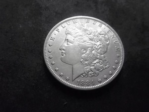 1884 O Morgan Silver Dollar