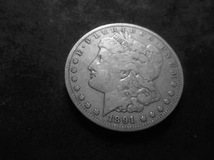 1891 CC Morgan Silver Dollar