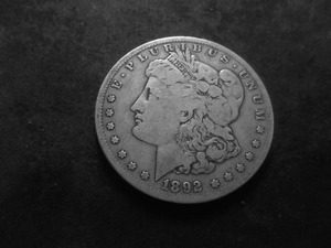 1892 S Morgan Silver Dollar