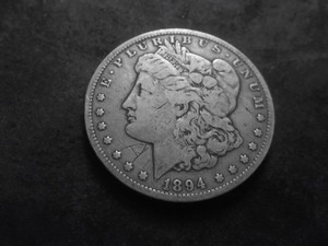 1894 O Morgan Silver Dollar