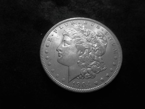 1904 O Morgan Silver Dollar