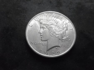 1922  Silver Peace Dollar