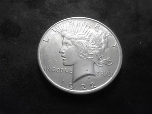 1922 D  Silver Peace Dollar