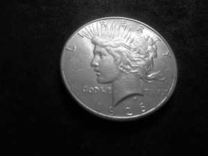 1926 S Silver Peace Dollar