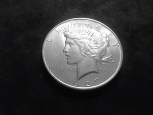 1927 D Peace Silver Dollar