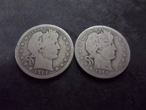 1914, 1914 D Barber Quarters