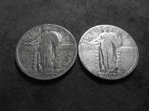 1925, 1926 Standing Liberty Quarters