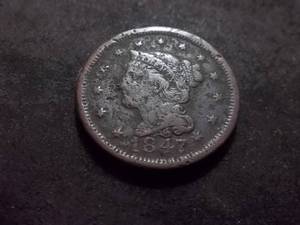 1847 Large Cent