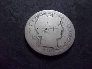 1895 S Barber Half Dollar