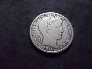1910 S Barber Half Dollar
