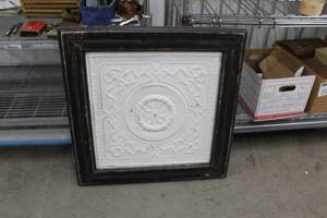 lot 229 image: Wood Framed Wall Art