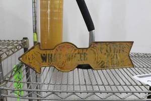 lot 232 image: Metal Sign Arrow Ford For Drugs