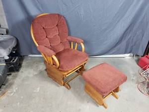 Glider Rocker with Ottoman