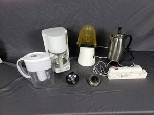 Coffee Pot, Popcorn Popper, Cordless Knife
