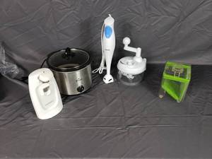 Small Blender, Can Opener, Slicers, Crockpot