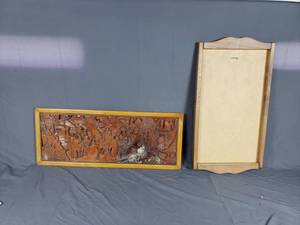 Wooden Carved Wall Decoration & Calender Frame