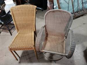 3 Wicker Chairs