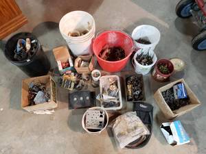 Large Lot of Miscellaneous Fasteners and Garage Items