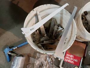 2 Pails of Miscellaneous Garage items