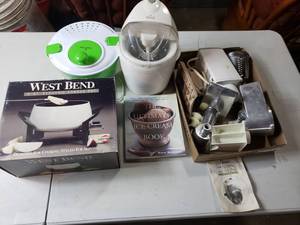 Fondue Pot, Ice Cream Maker,