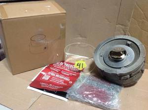 lot 41 image: 10 Round Tabletop Fire Pit - Dark Gray&nbspin good condition review pictures