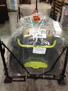 lot 109 image: RYOBI 30 in. 50 Ah Battery Electric Rear Engine Riding Mower not used