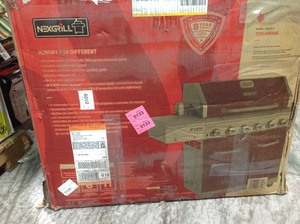 lot 108 image: Nexgrill Deluxe 6-Burner Propane Gas Grill in Mocha with Ceramic Searing Side Burner in good conditions