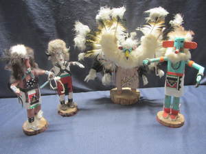 lot 101 image: Kachina Dolls