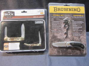 lot 118 image: Buck & Browning Knives