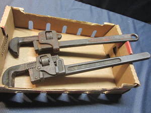 lot 122 image: Vintage Pipe Wrenches