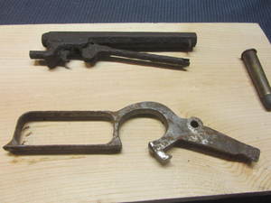 lot 123 image: Antique Rifle Parts