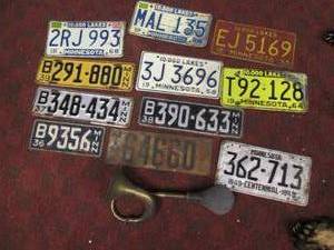 Vintage License Plates & Horn See ...