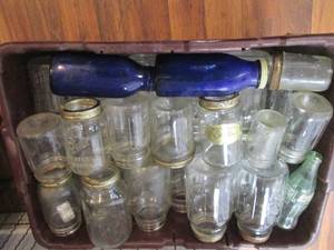 Tote Full of Canning Jars See Phot...
