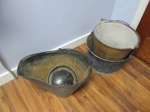 (3) Galvanized Ash Buckets...