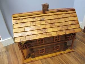 Handmade Solid Wood Made Cabin Birdhouse 21 ...