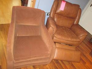 (2) Side Chairs (One is a Recliner,...