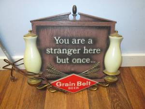 Lighted Grain Belt Beer Sign Works...