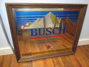 Busch Beer Mirror Framed See Photo...