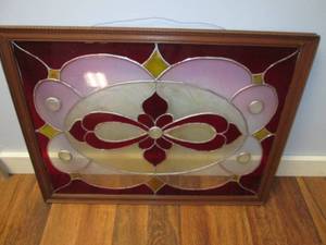 Stained Glass Framed Wall Hanging 2...