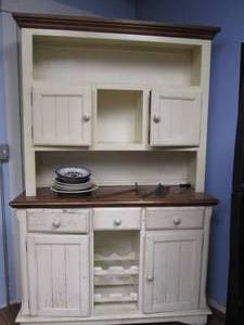 Solid Wood 2 PC. Buffet With Conten...