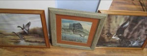 (3) Framed Art Pieces See Photos...