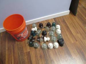 5 Gallon Bucket of Insulators See ...